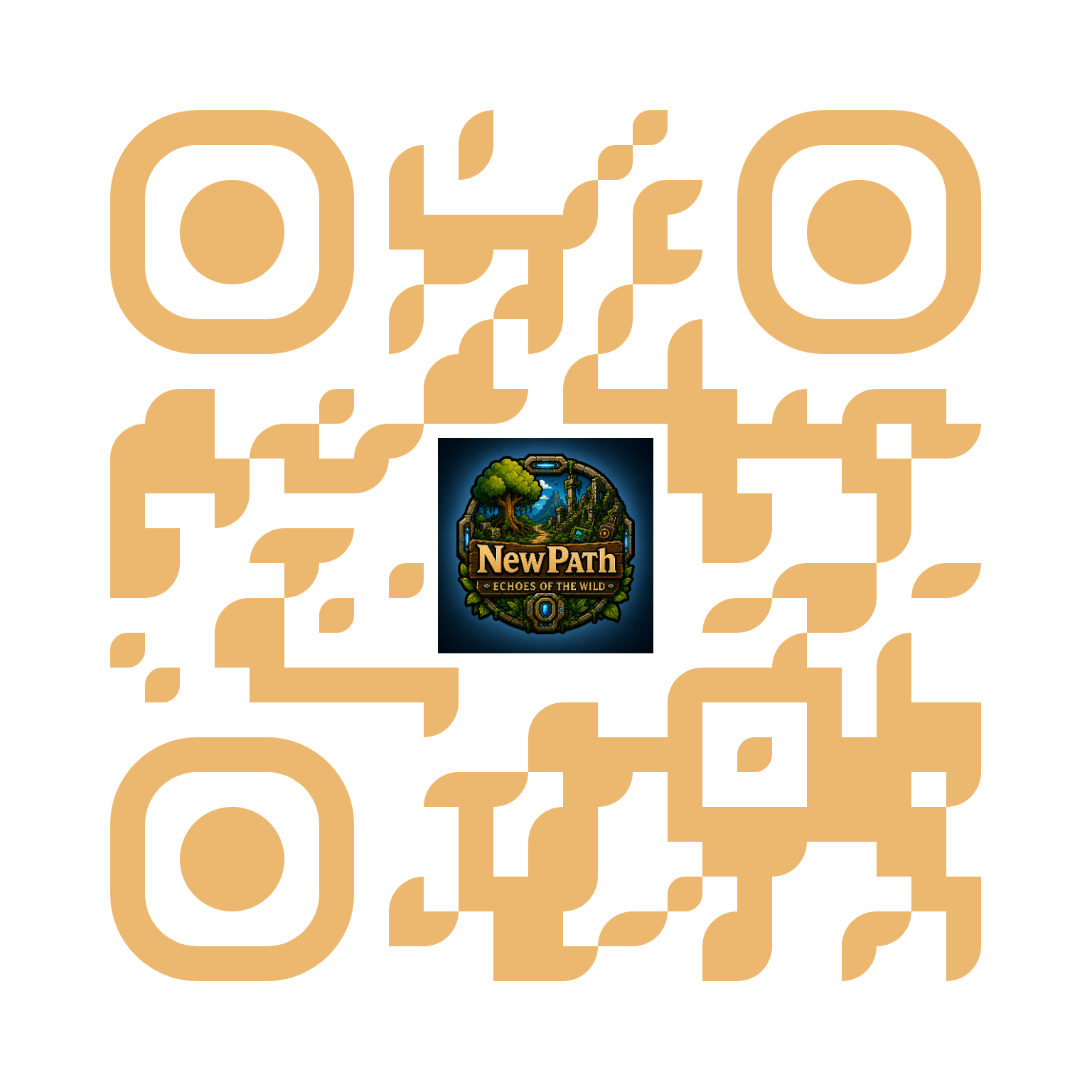 NewPath Website QR-Code auf hellem Hintergrund